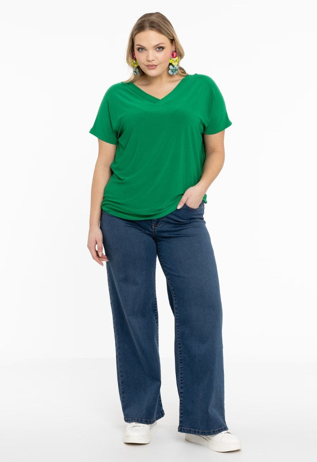 T-shirts korte mouw groen Yoek