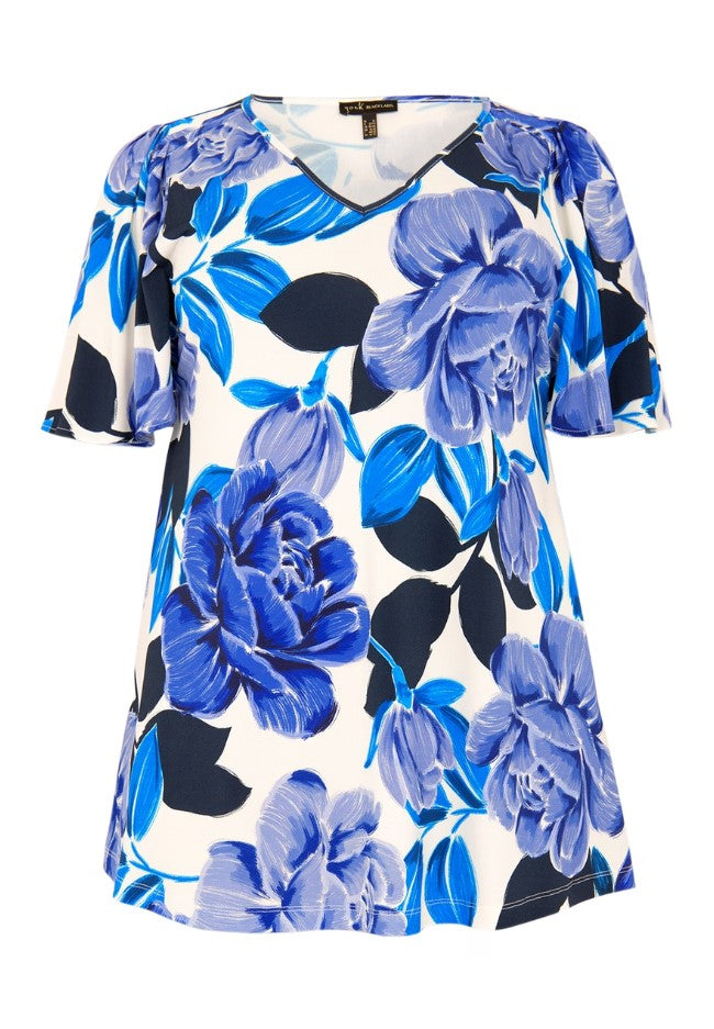 Blouses lange mouw multicolor Yoek