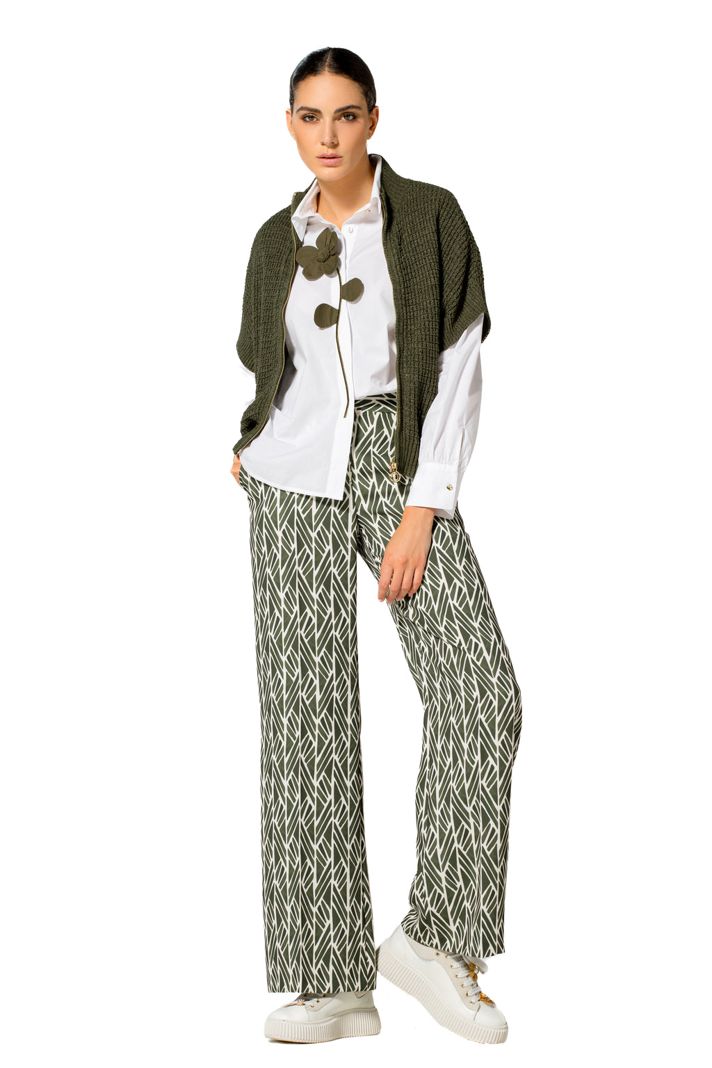 Cardigans groen Caroline Biss