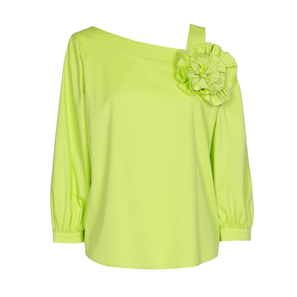 Blouses lange mouw groen Caroline Biss
