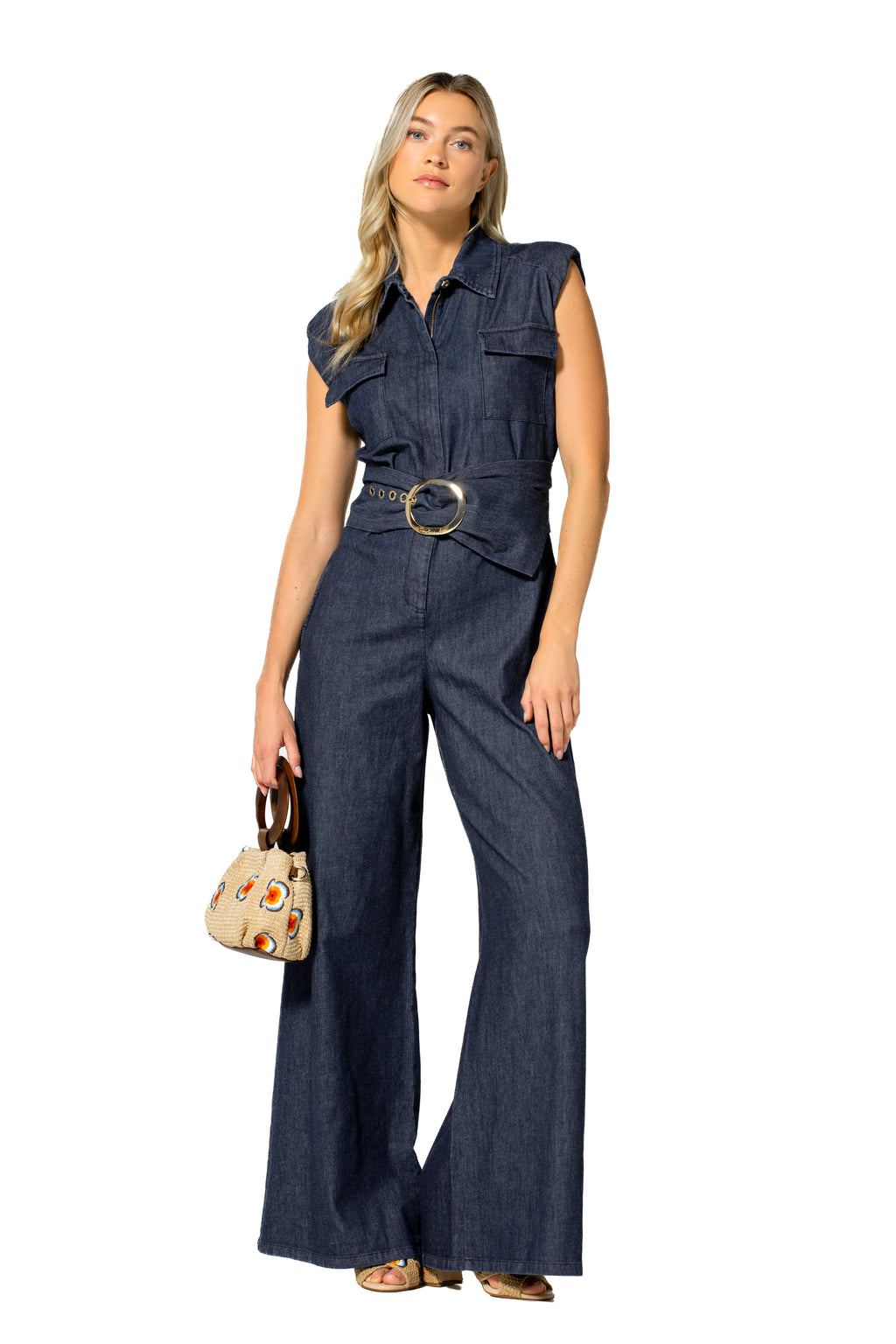 Jumpsuits zonder mouw blauw Caroline Biss