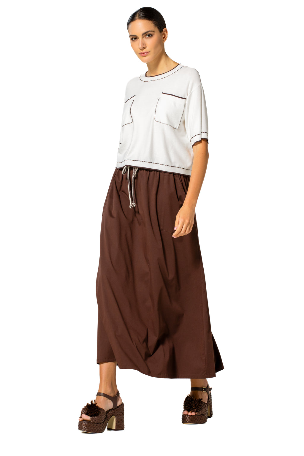 Rokken bruin Caroline Biss