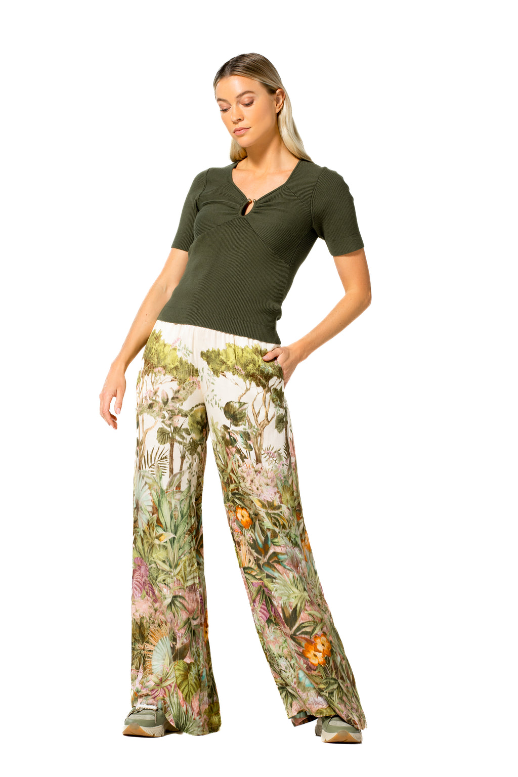 Pulls groen Caroline Biss