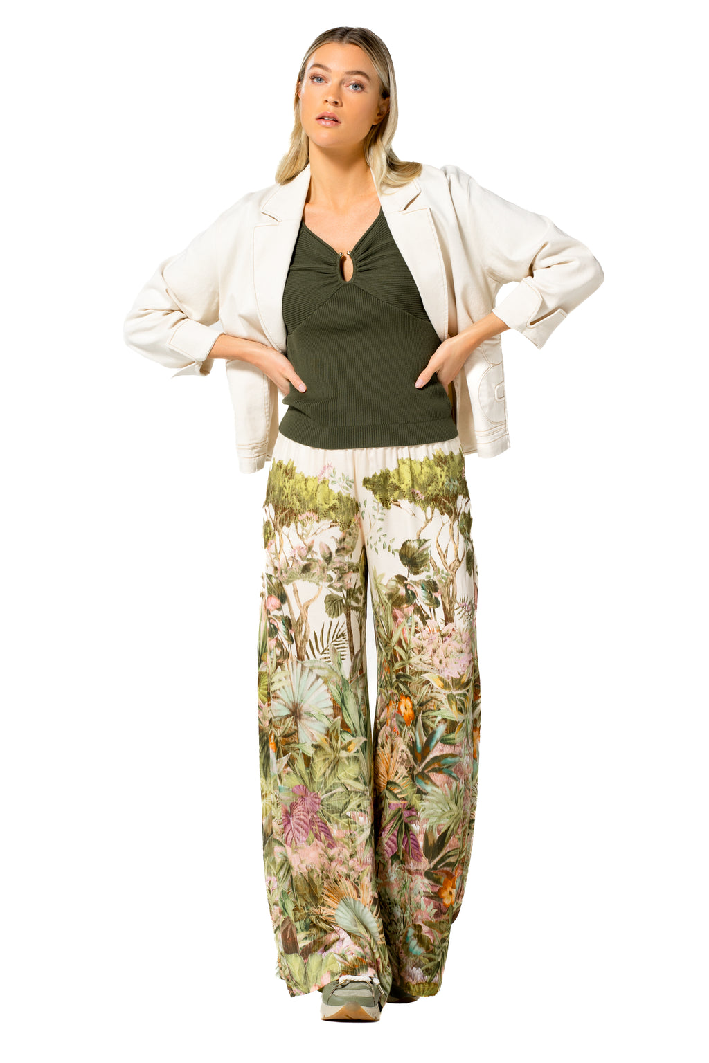 Pulls groen Caroline Biss