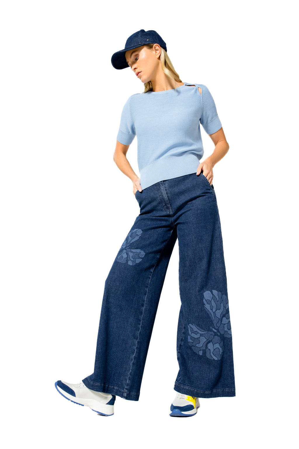Pulls blauw Caroline Biss