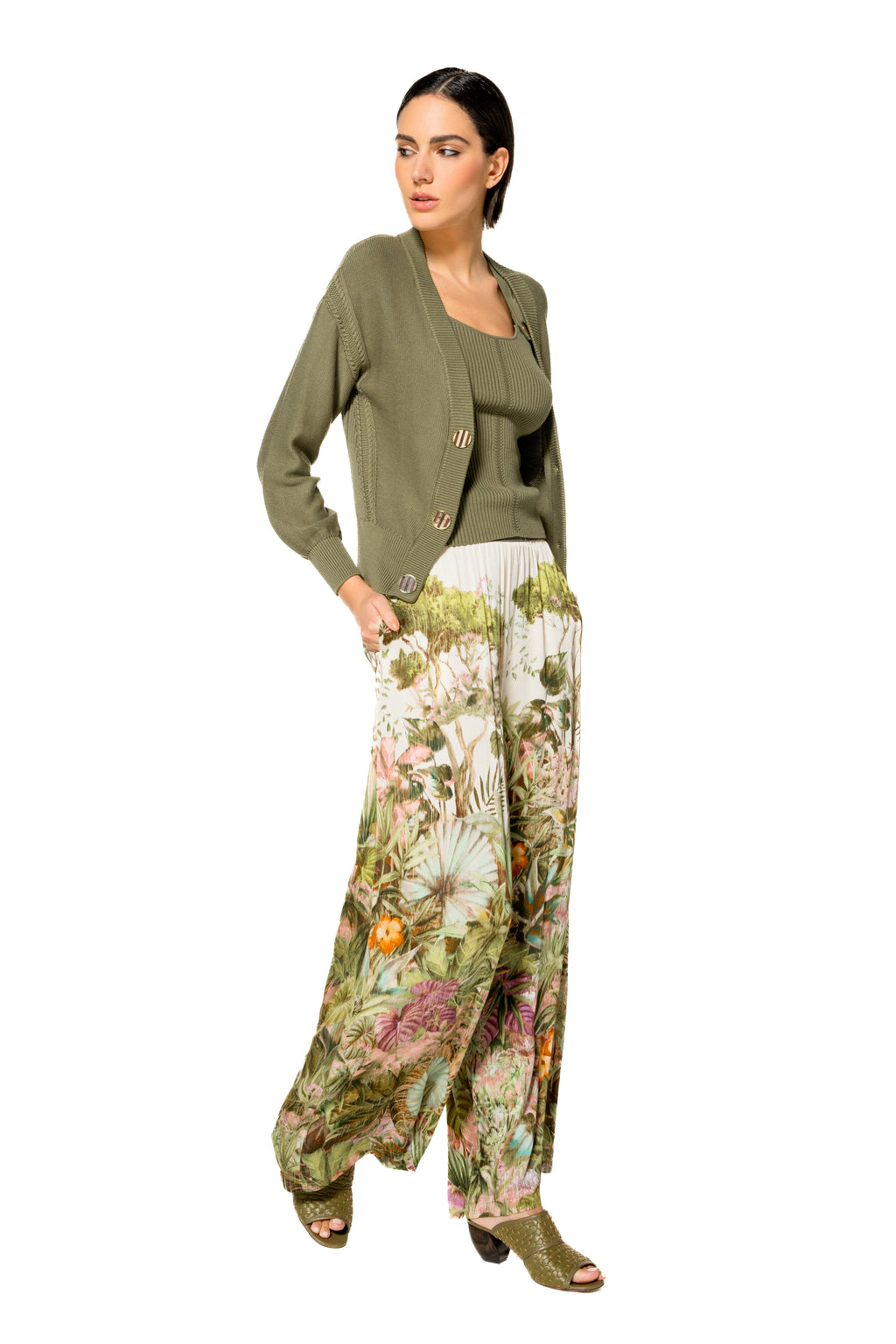 Cardigans groen Caroline Biss