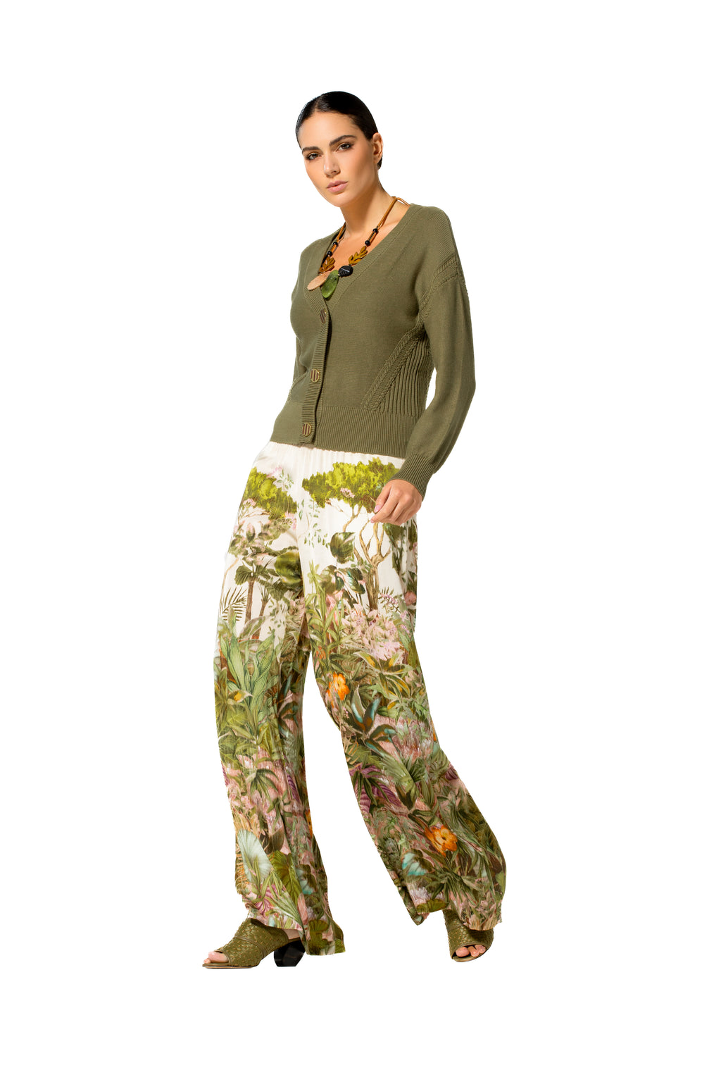 Cardigans groen Caroline Biss