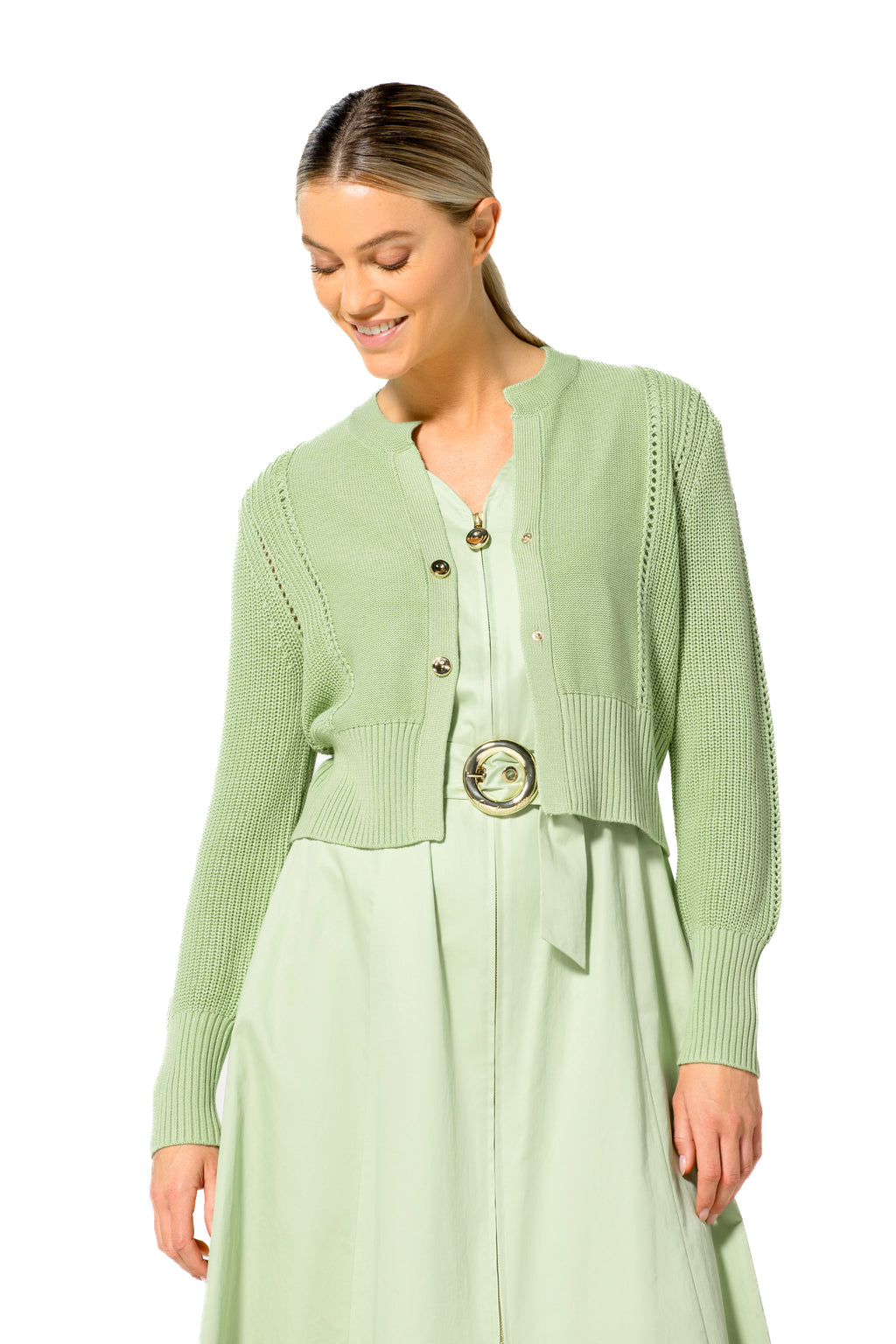 Cardigans groen Caroline Biss