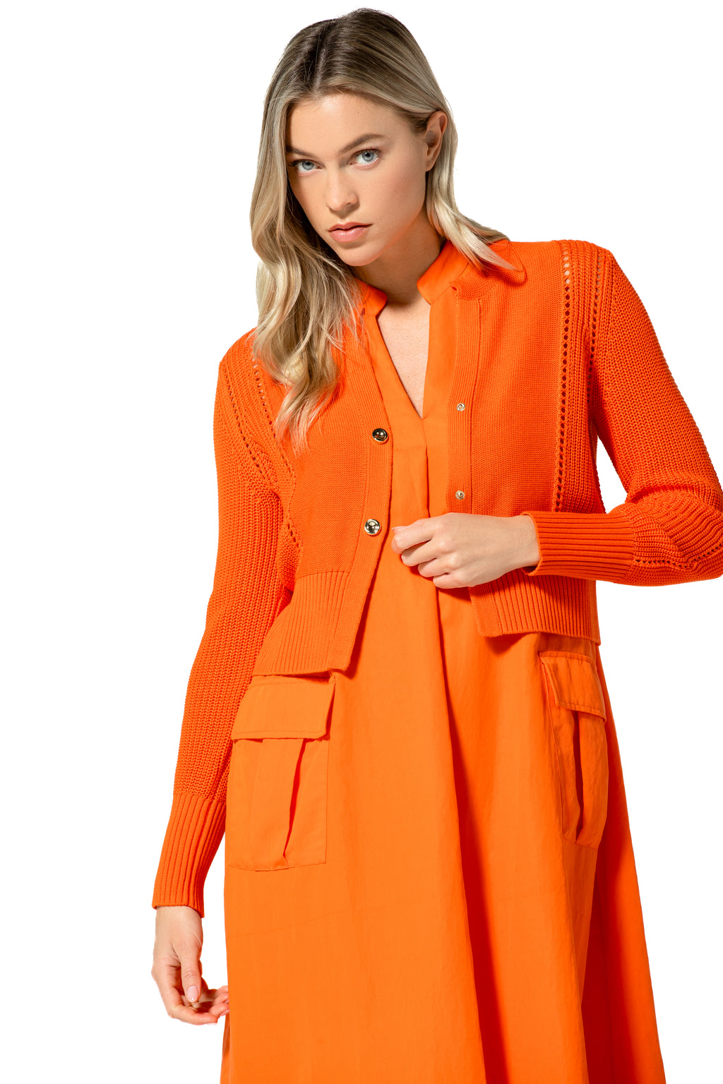 Cardigans oranje Caroline Biss