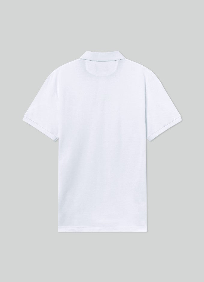 Polo's korte mouw wit Hackett London