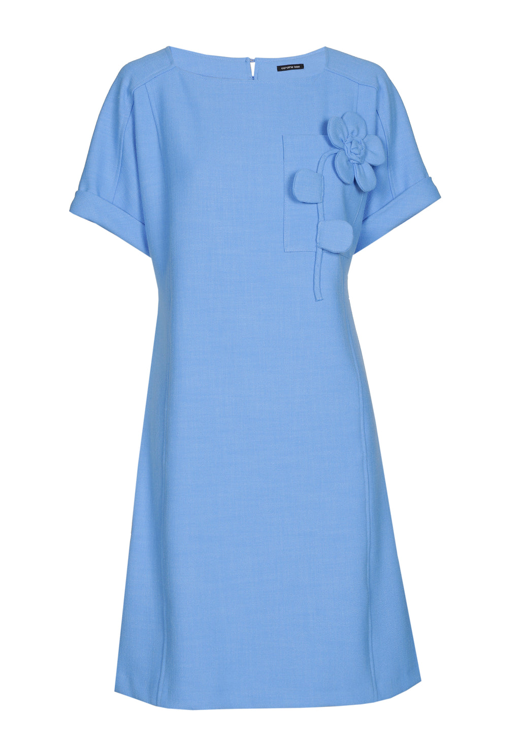 Jurken korte mouw blauw Caroline Biss