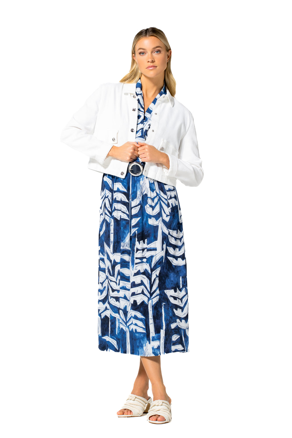 Jurken korte mouw multicolor Caroline Biss