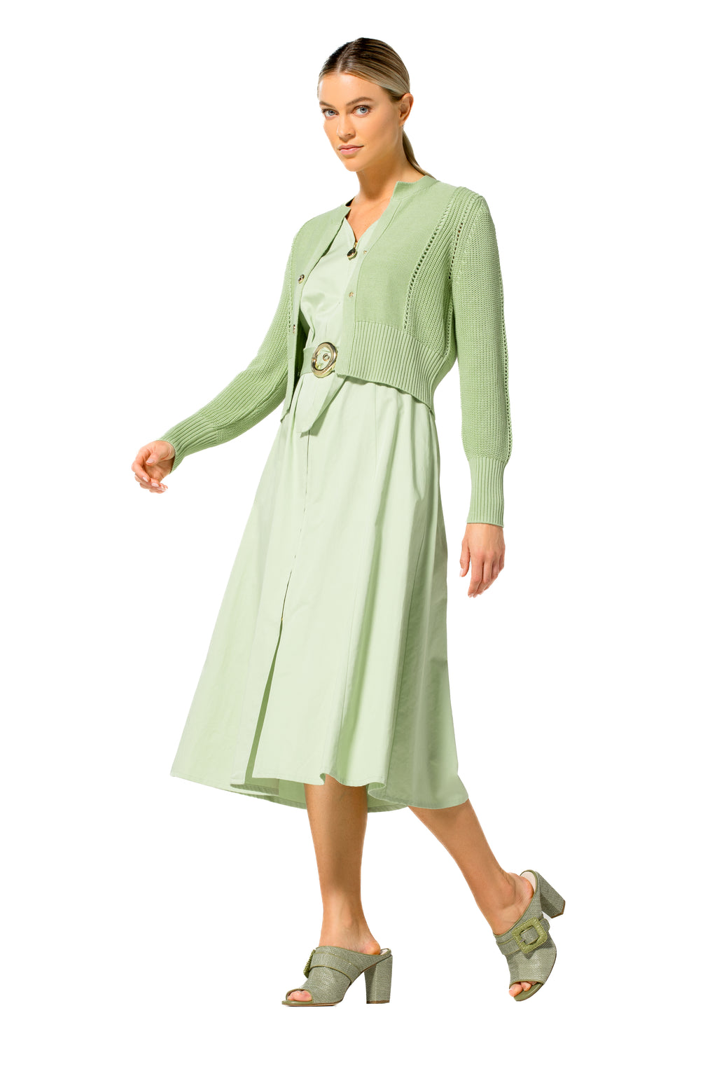 Jurken zonder mouw groen Caroline Biss