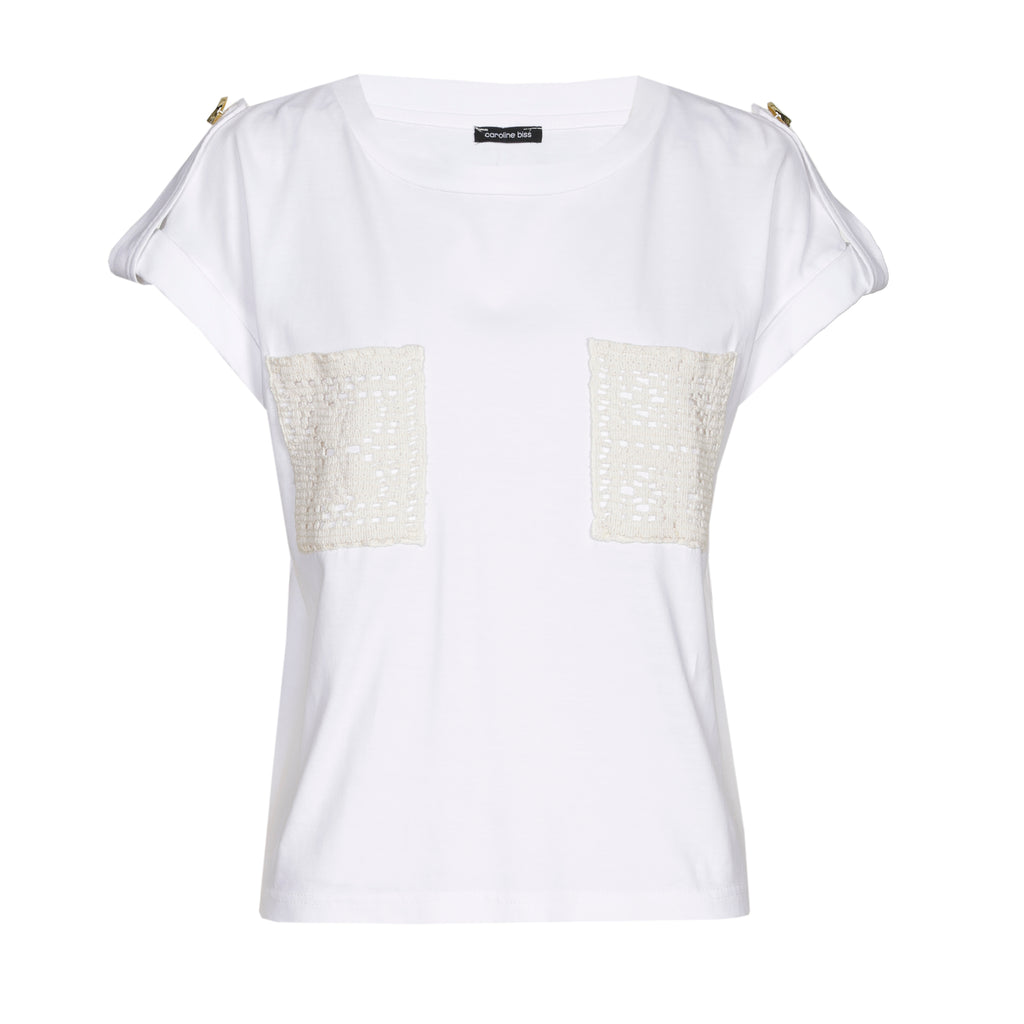 T-shirts korte mouw wit Caroline Biss