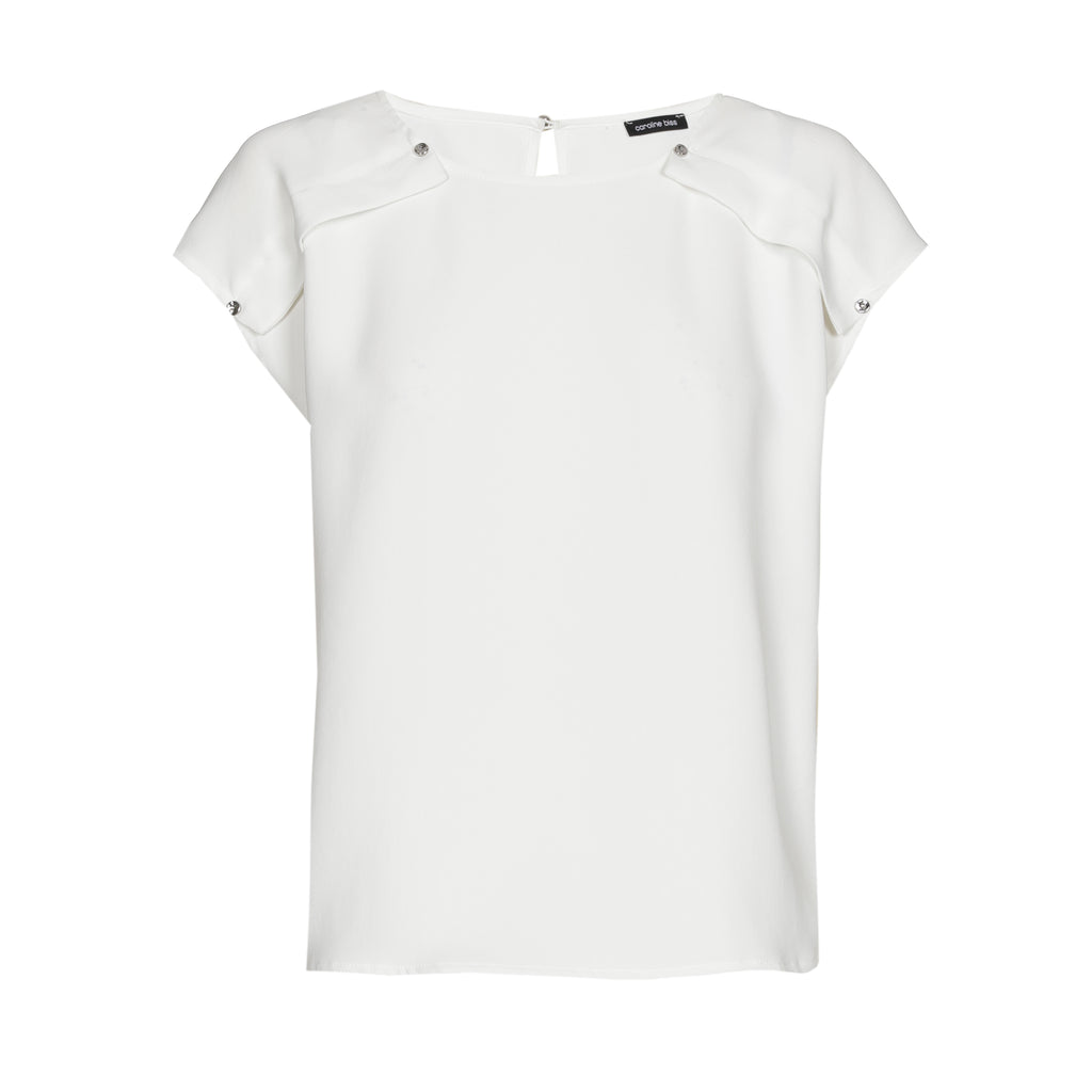T-shirts korte mouw wit Caroline Biss