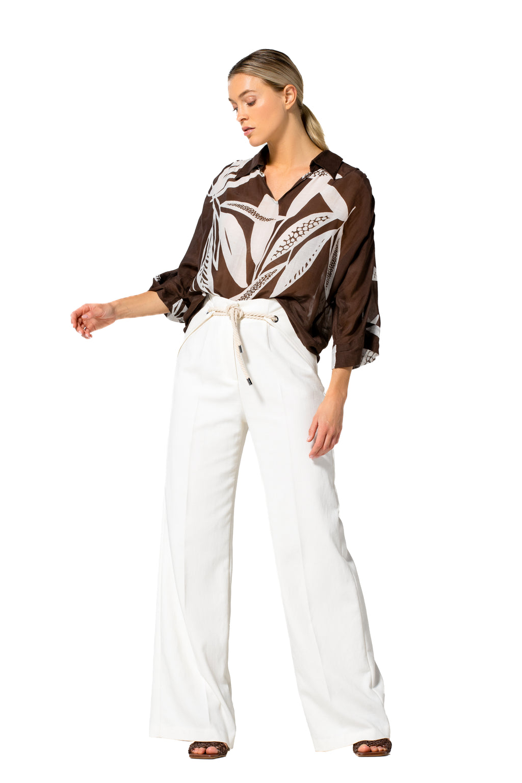 Broeken beige Caroline Biss
