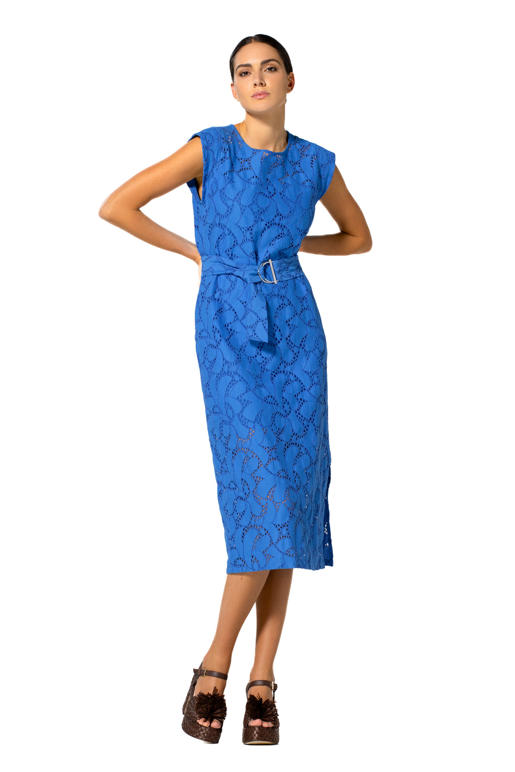 Jurken zonder mouw blauw Caroline Biss