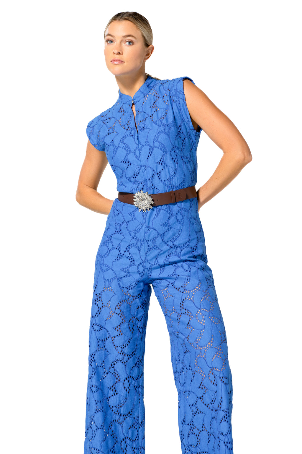 Jumpsuits zonder mouw blauw Caroline Biss