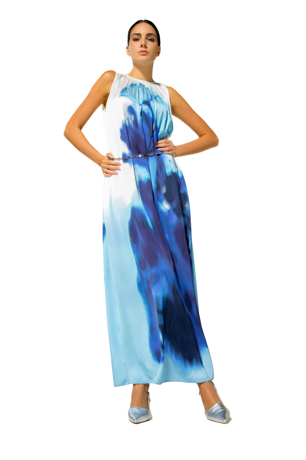 Jurken zonder mouw blauw Caroline Biss