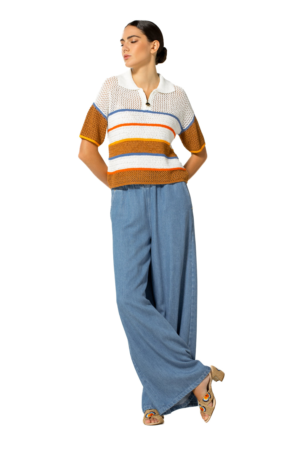 Polo's korte mouw multicolor Caroline Biss