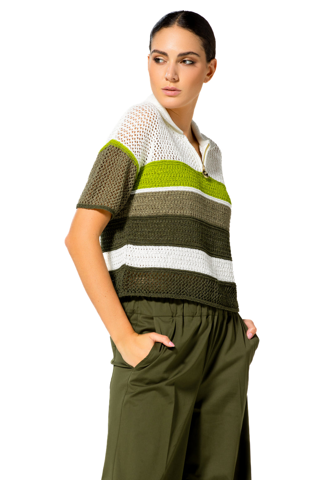 Polo's korte mouw multicolor Caroline Biss