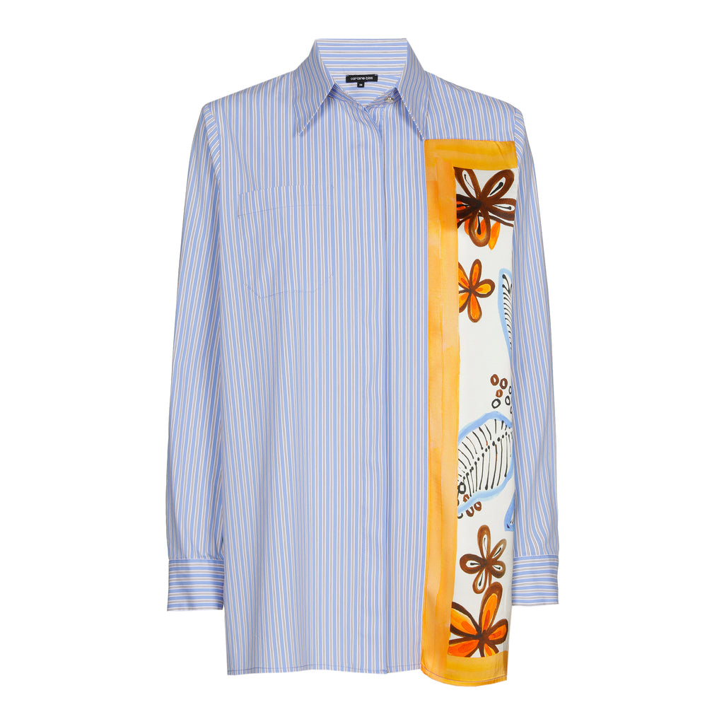 Blouses lange mouw blauw Caroline Biss