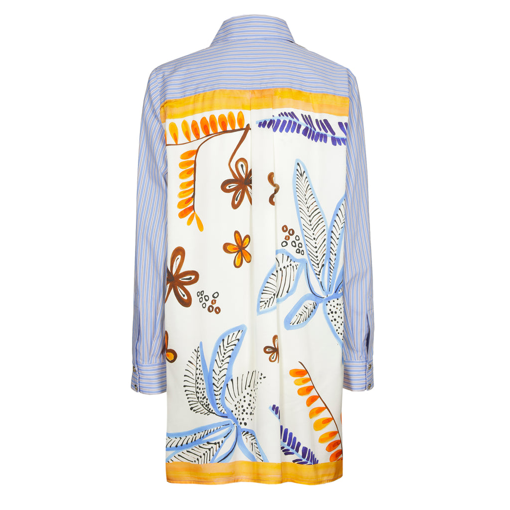 Blouses lange mouw blauw Caroline Biss