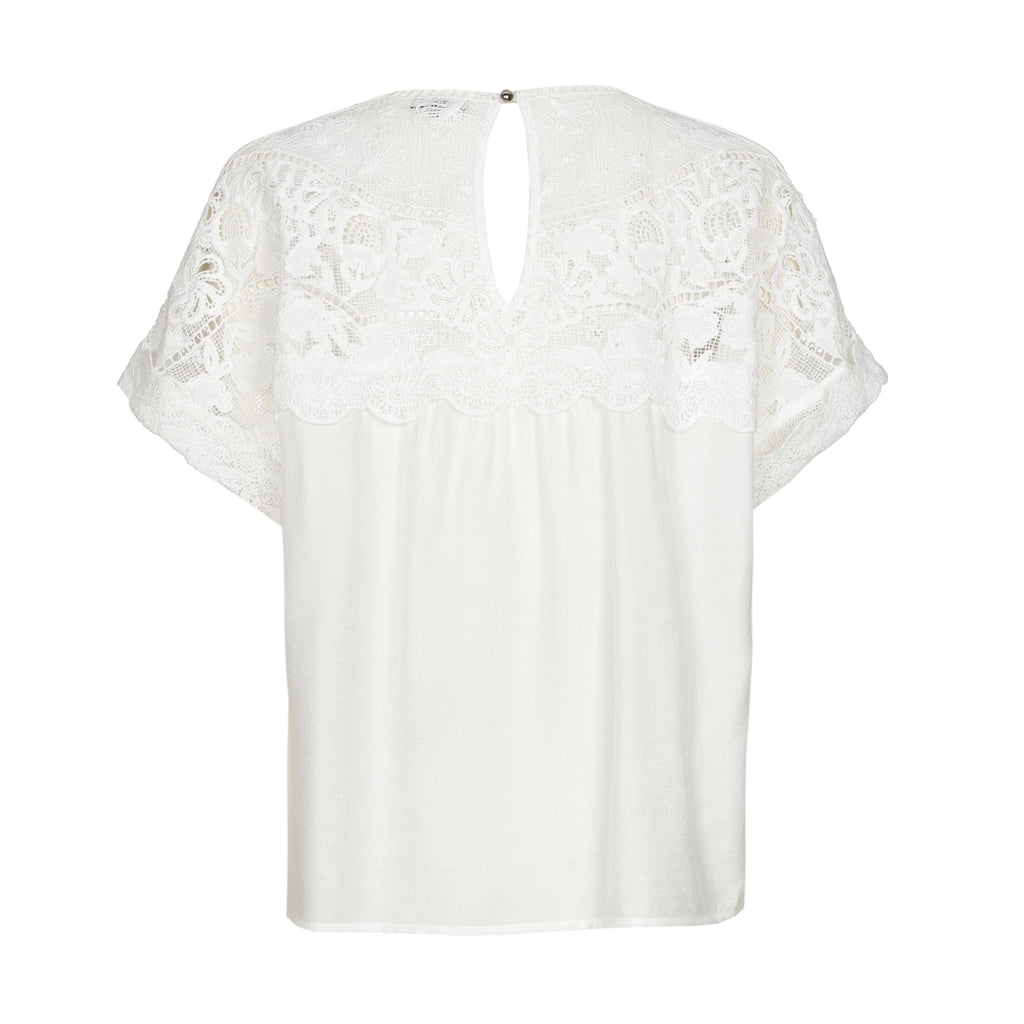Blouses korte mouw wit Caroline Biss