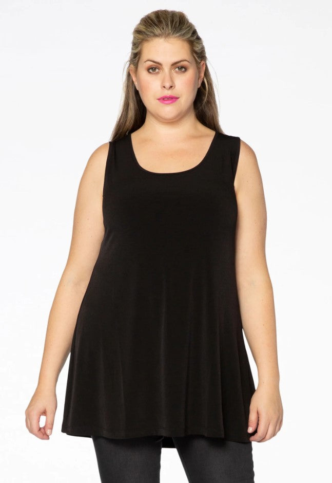 Tops zwart Yoek