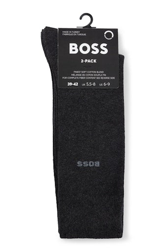 Kousen grijs Boss Men Black
