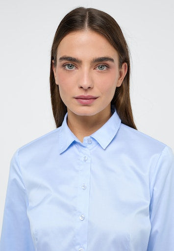 Blouses lange mouw blauw ETERNA