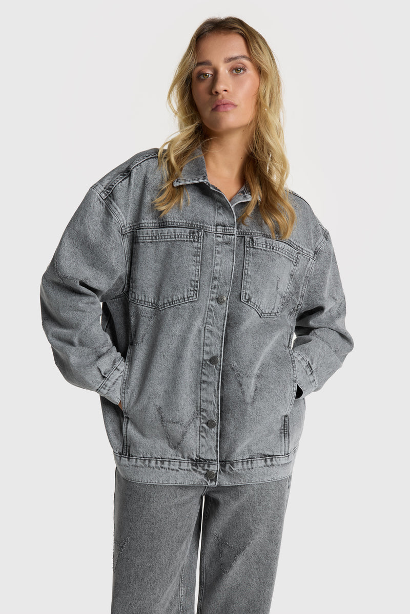 Jeansjassen grijs ALIX The Label