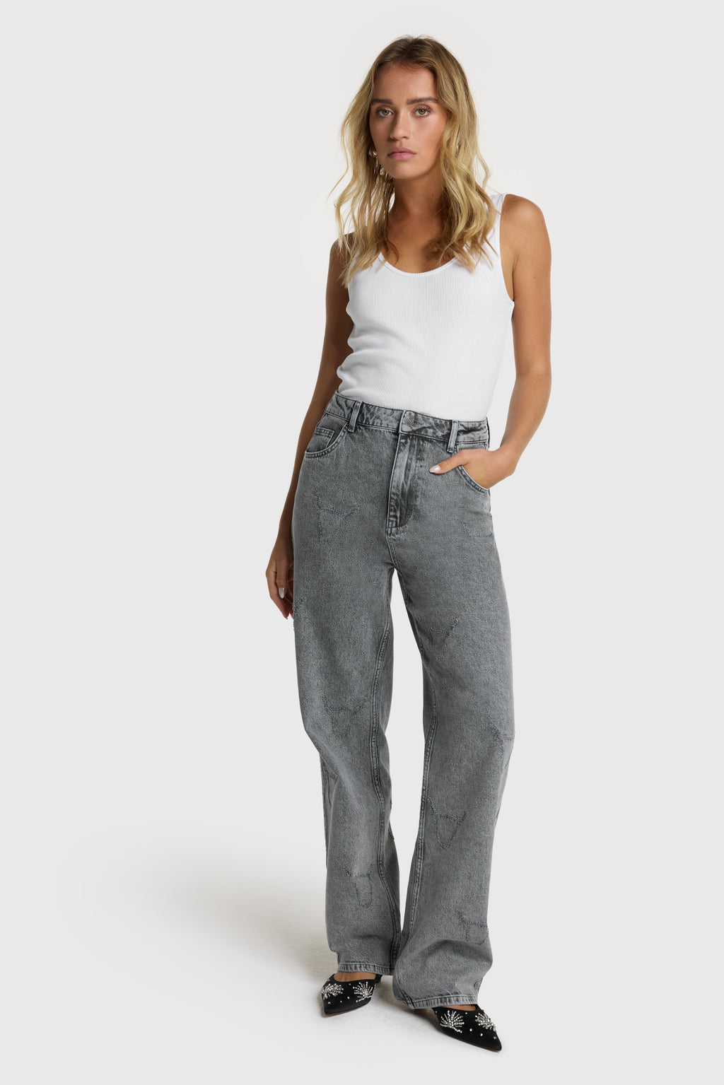 Jeans grijs ALIX The Label