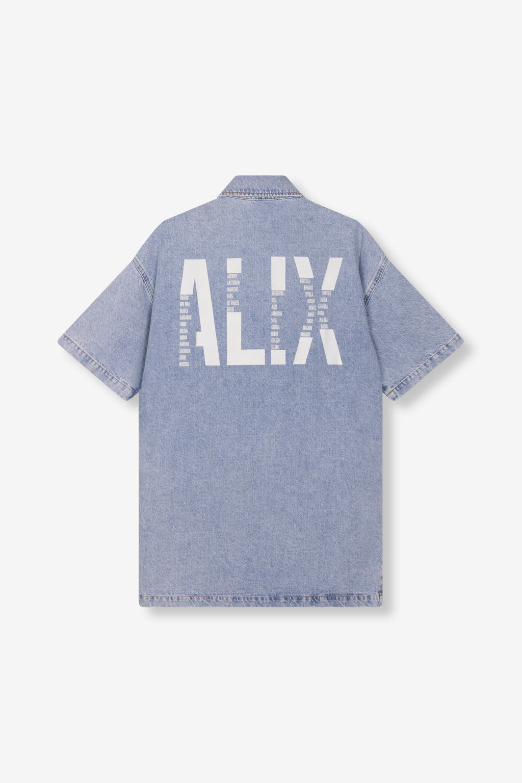 Jurken korte mouw blauw ALIX The Label