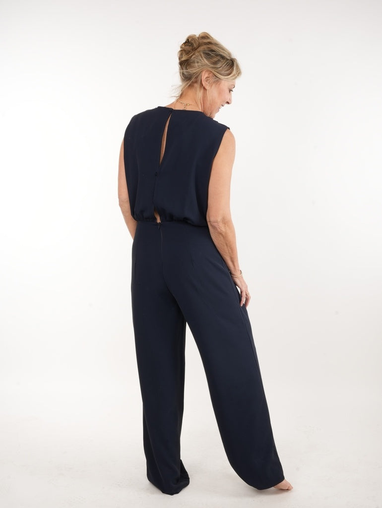 Jumpsuits zonder mouw navy BLACK ROSE