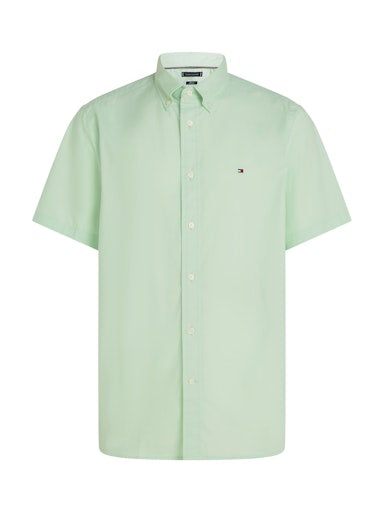 Hemden korte mouw groen Tommy Hilfiger