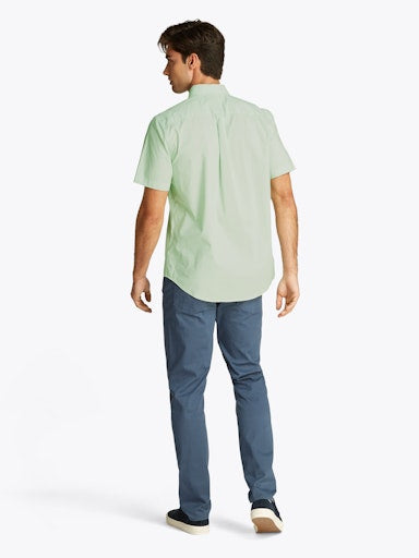 Hemden korte mouw groen Tommy Hilfiger