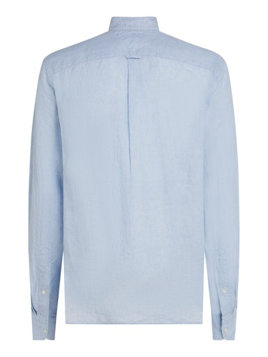 Hemden lange mouw blauw Tommy Hilfiger