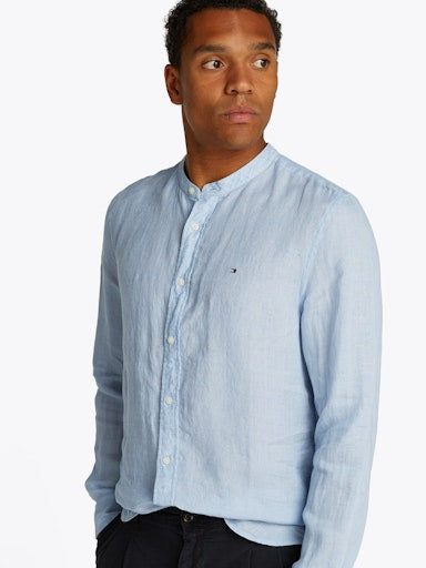 Hemden lange mouw blauw Tommy Hilfiger