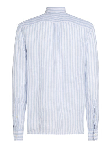 Hemden lange mouw blauw Tommy Hilfiger