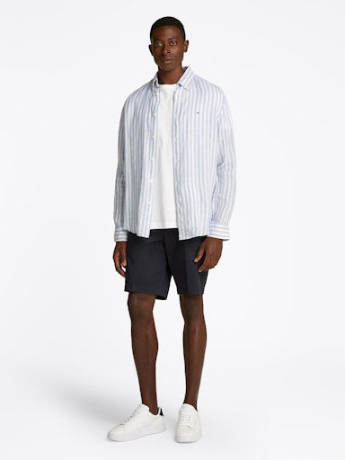 Hemden lange mouw blauw Tommy Hilfiger