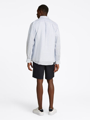 Hemden lange mouw blauw Tommy Hilfiger