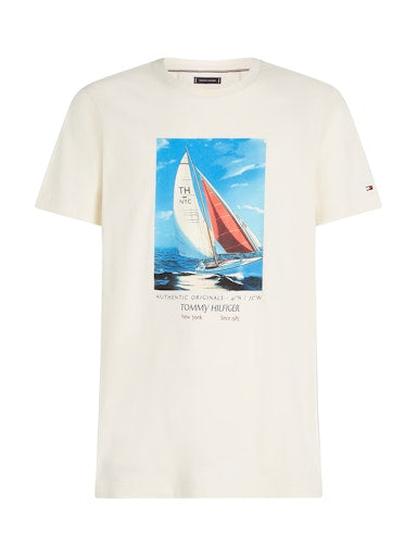 T-shirts korte mouw beige Tommy Hilfiger