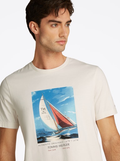 T-shirts korte mouw beige Tommy Hilfiger