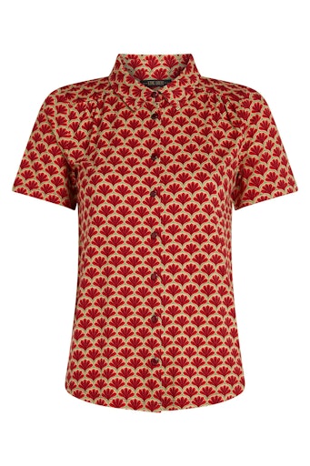 Blouses korte mouw rood King Louie