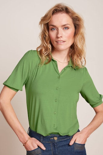 Blouses lange mouw groen King Louie