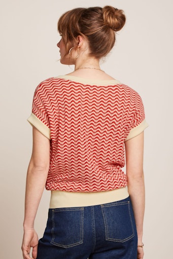 T-shirts korte mouw rood King Louie
