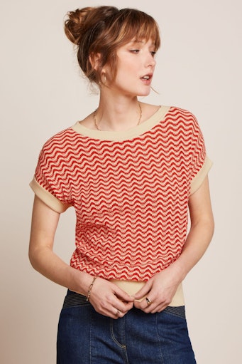 T-shirts korte mouw rood King Louie