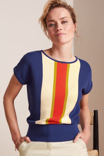 T-shirts korte mouw blauw King Louie