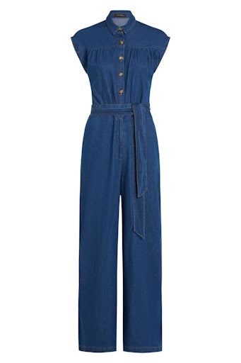 Jumpsuits korte mouw blauw King Louie